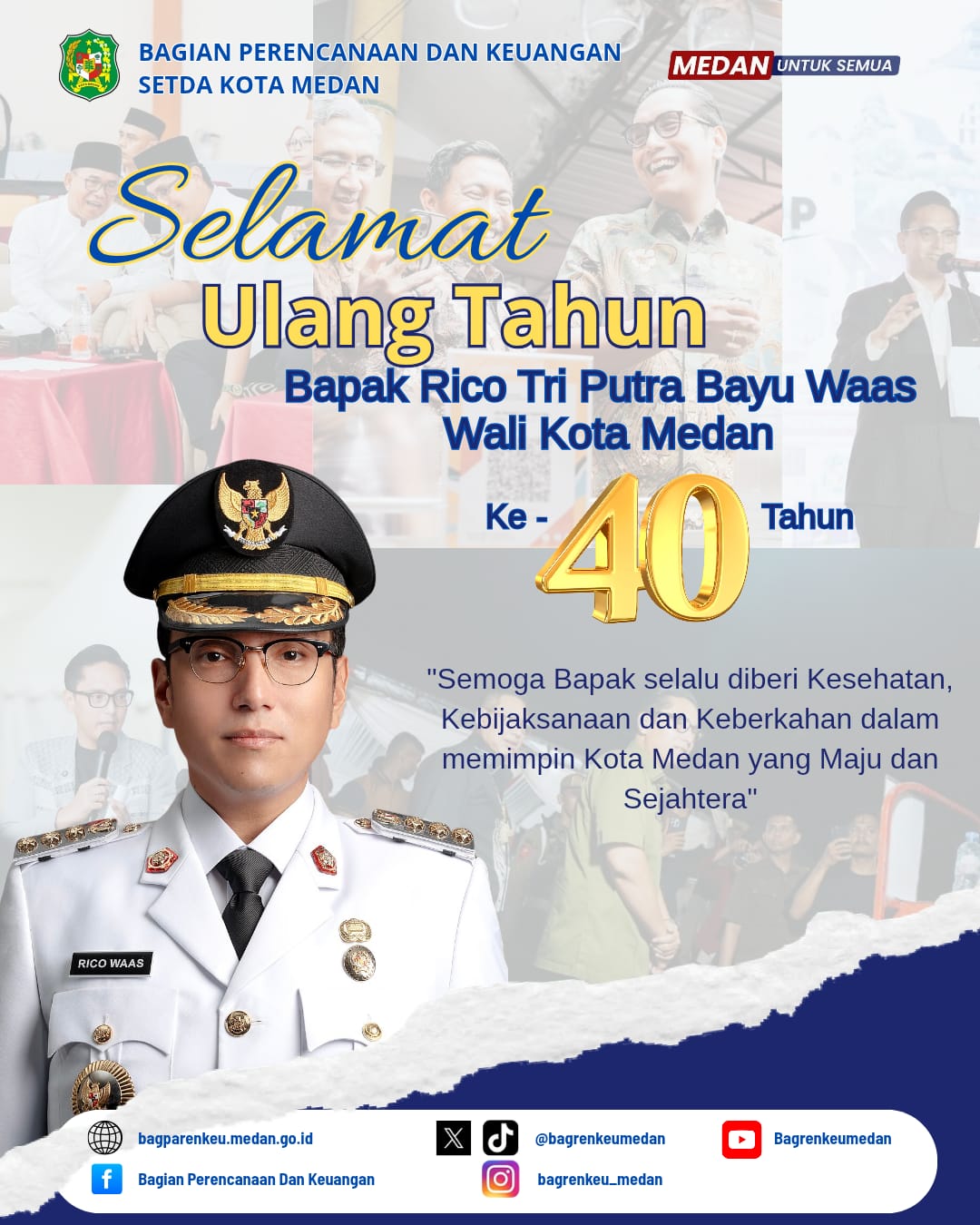 Ulang Tahun Bapak Wali Kota Medan Ke - 40 Tahun